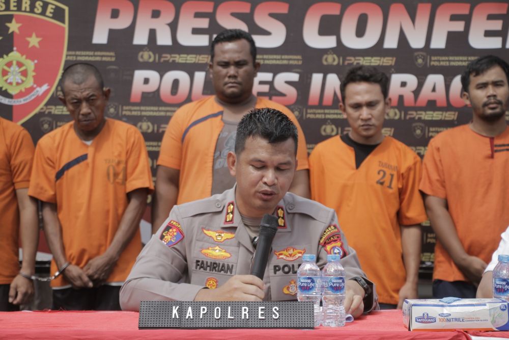 Polres Inhu Bongkar Sindikat Curanmor dan STNK Palsu, 10 Tersangka Ditangkap