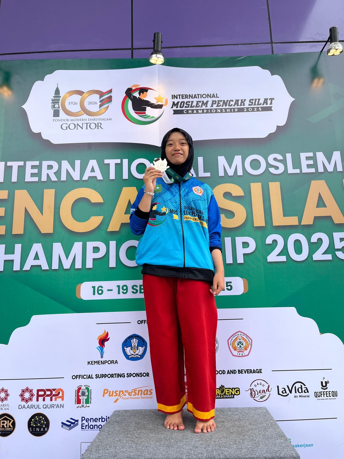 Santriwati Asal Bengkalis Raih Juara II International Moslem Pencak Silat 2025