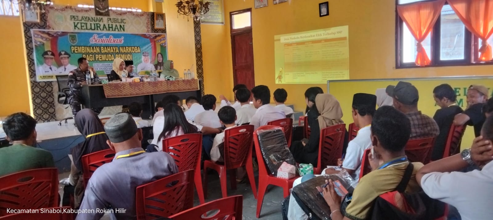Kelurahan Sinaboi Kota Sosialisasikan Pembinaan Bahaya Narkoba, Lurah Semi : Jauhi Narkoba!