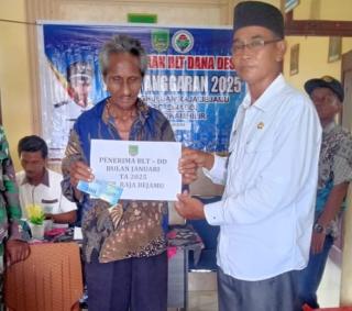 Realisasi DD Tahap I Tahun 2025 Capai 90 Persen di Kepenghuluan Raja Bejamu