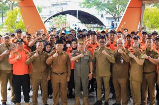 Bupati Asmar Pimpin Apel BPBD Meranti, Tekankan Mitigasi dan Bijak Bermedsos