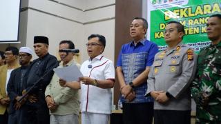 Bupati Kepulauan Meranti Deklarasikan Aksi Damai, Ajak Masyarakat Jaga Kondusivitas