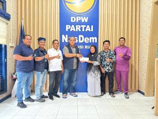 NasDem Bantu Atlet SOINA Kampar Wakili Indonesia di ajang Bulutangkis Special Olimpic Asia Pasifik 