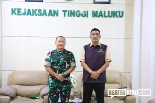 Kajati Maluku Agoes SP Sambut Baik Kunjungan Silaturahmi Danrem 151/Binaiya