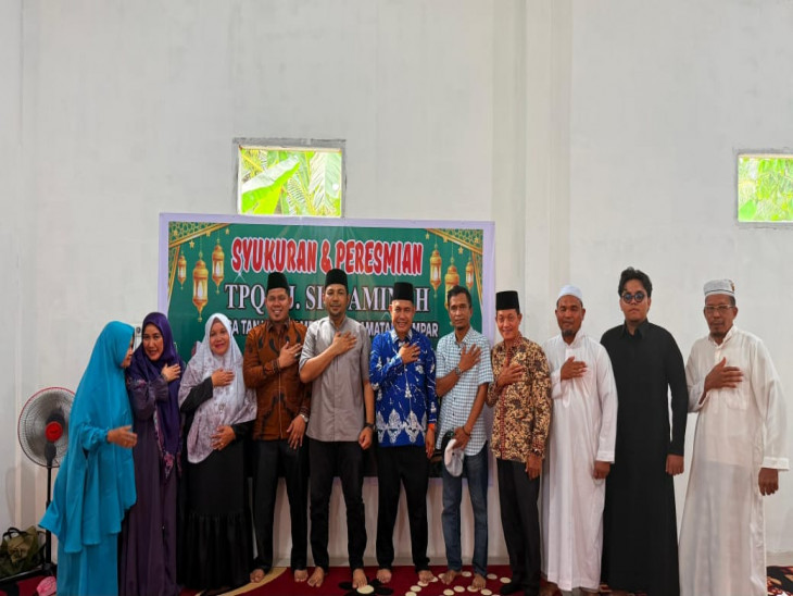 Ketua Umum LPTQ Kampar Resmikan Pendidikan Taman Qur’an Hj. Siti Aminah di Tanjung Rambutan
