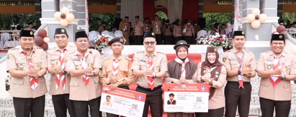 Bupati Kuansing Pimpin Upacara Hari Pramuka ke-64, Ajak Generasi Muda Jadi Teladan Bangsa