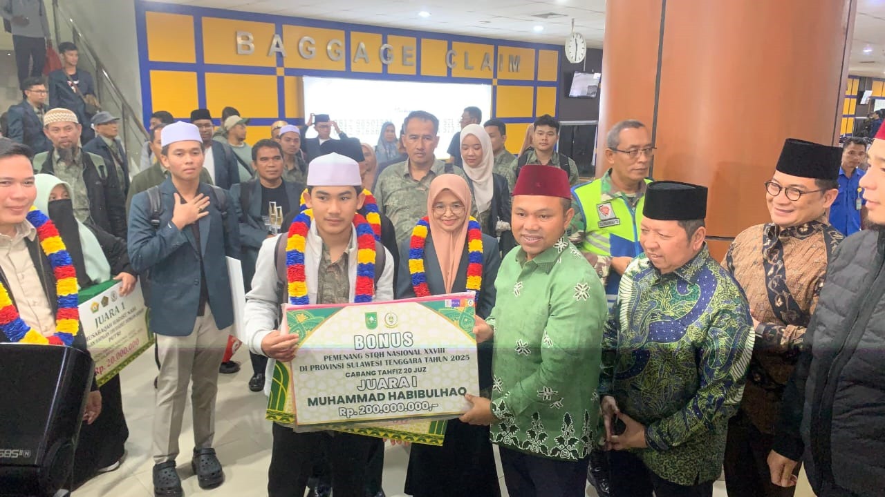 Kafilah Riau Raih Prestasi Gemilang, Gubernur Wahid Hadiahi Bonus Ratusan Juta Rupiah