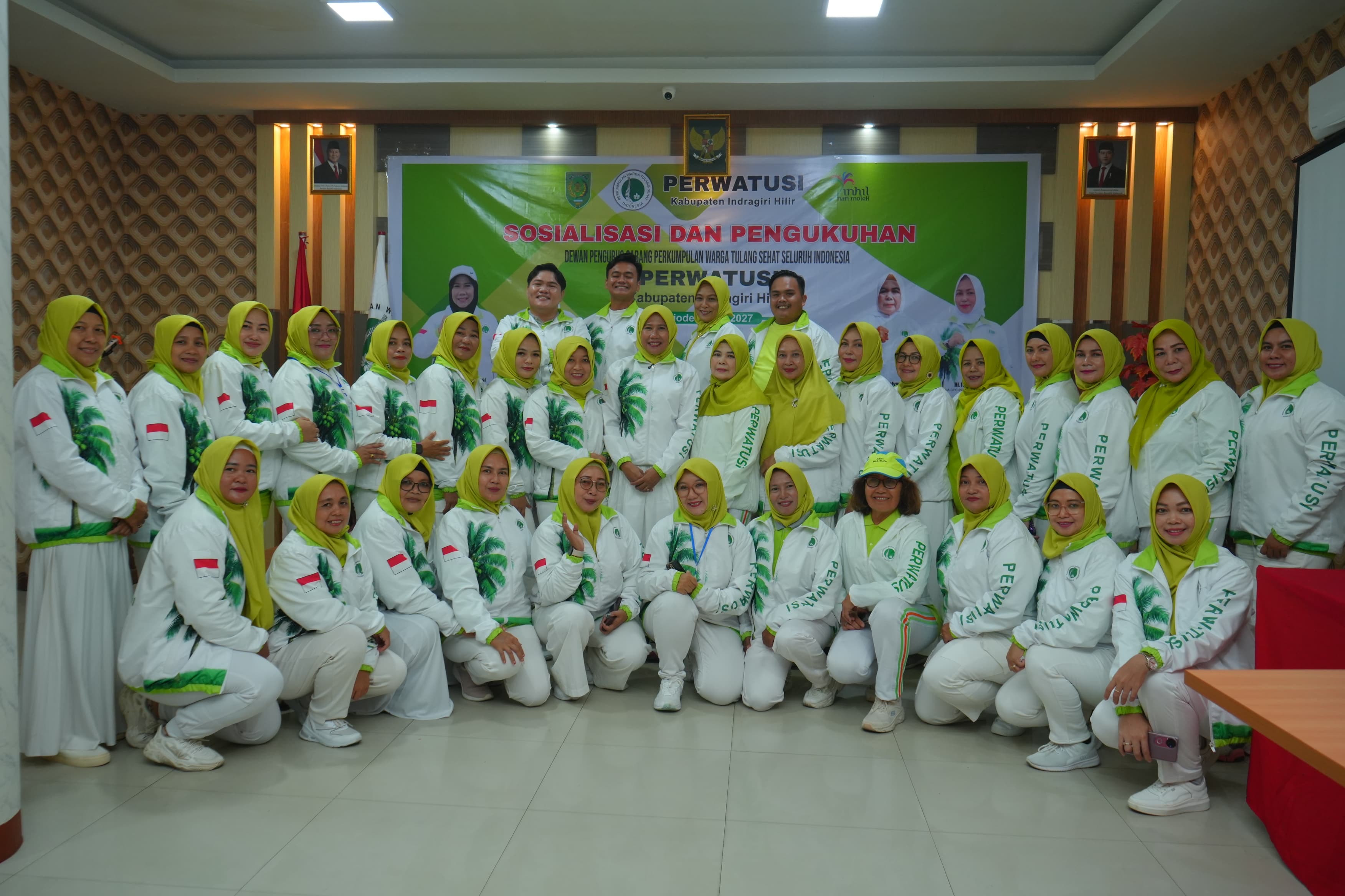 Wabup Sosialisasi dan Pengukuhan Pengurus Perwatusi Kabupaten Indragiri Hilir