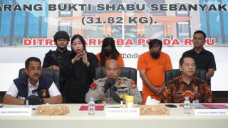 Kolaborasi TNI-Polri di Riau Ungkap Penyelundupan 31,8 KG Sabu