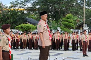 Bupati Herman Ajak Anggota Pramuka Hidupkan Nilai-Nilai Luhur Kepramukaan