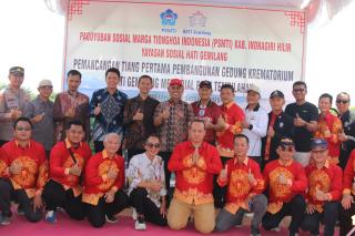 Bupati Resmikan Pemancangan Tiang Pertama Krematorium Hati Gemilang Memorial Park Tembilahan