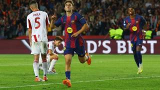 Fermin Lopez Hattrick, Barcelona Bantai Olympiakos 6-1