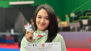 Polwan Polda Riau, Bripda Jessica, Sabet Medali Perak di PON Bela Diri 2025