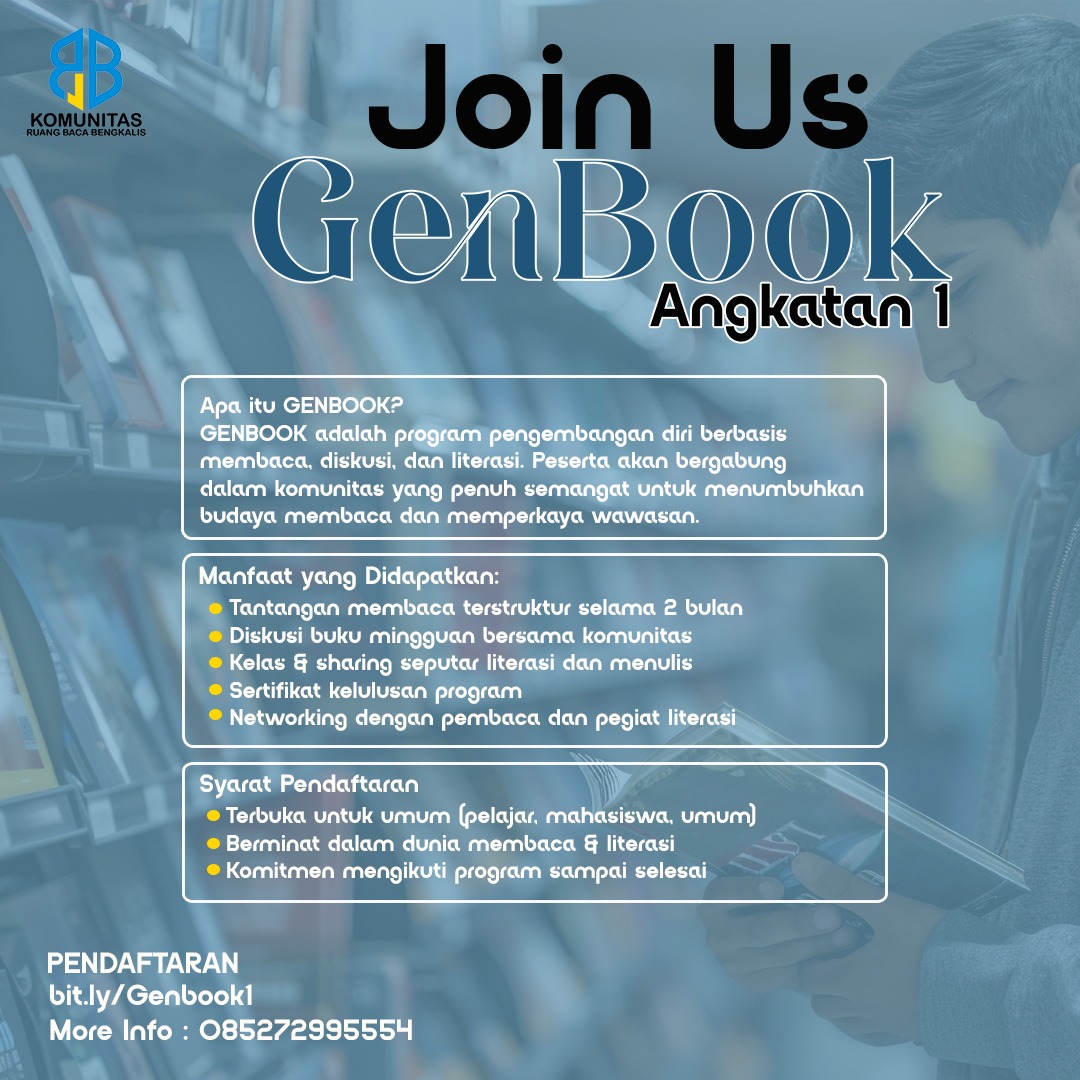 Ruang Baca Bengkalis Luncurkan GenBook Angkatan 1, Gerakkan Semangat Literasi dari Bengkalis