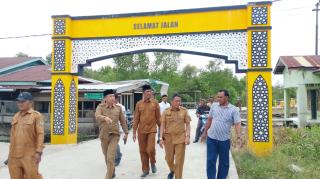Kadis Perkim Rohil Tinjau Lokasi Pembangunan Perumahan di Sinaboi