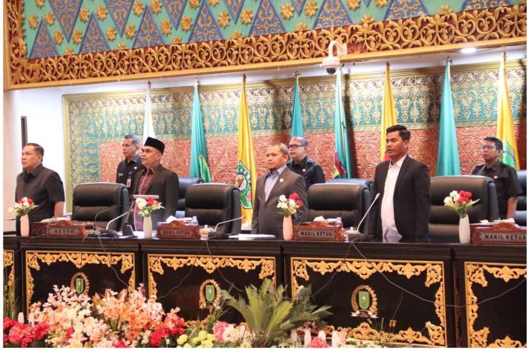 DPRD Riau Gelar Paripurna Penandatanganan Nota KUA-PPAS APBD Tahun Anggaran 2026