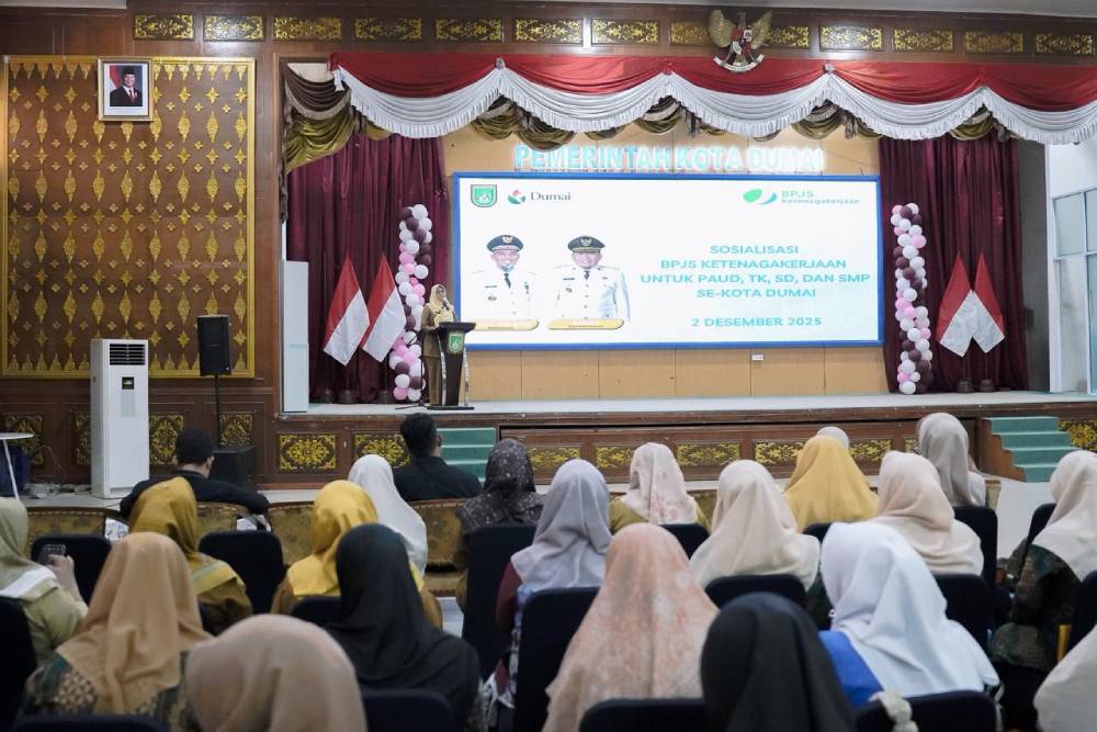 Sosialisasi BPJS Ketenagakerjaan, Pemko Dumai Dorong Perlindungan Guru
