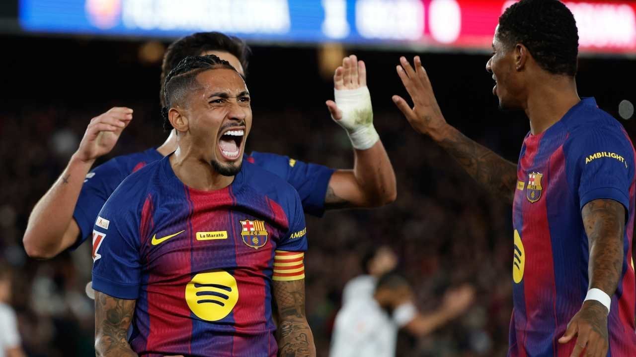 Raphinha Borong Dua Gol, Barcelona Tekuk Osasuna dan Kukuh di Puncak La Liga