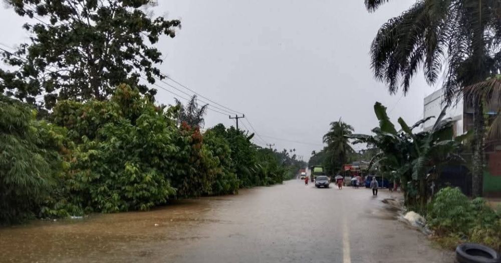 Banjir Rendam Dua Desa di Kemuning Inhil, 243 Kepala Keluarga Terdampak