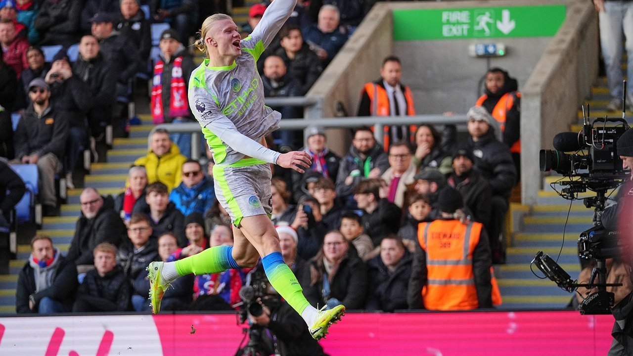 Haaland Dua Gol, Manchester City Tak Terkalahkan di Selhurst Park: Bungkam Crystal Palace 3-0