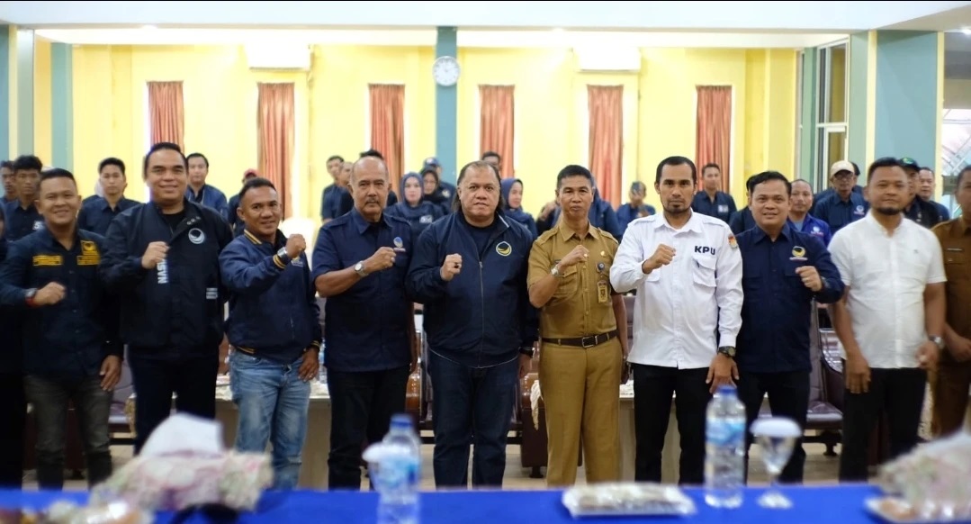Sekda Meranti Hadiri Rakerda NasDem, Dorong Sinergi Politik dan Pembangunan Daerah