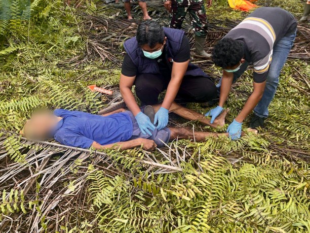 Warga Batang Gansal Ditemukan Tewas Usai Kepergok Ambil Brondolan Sawit