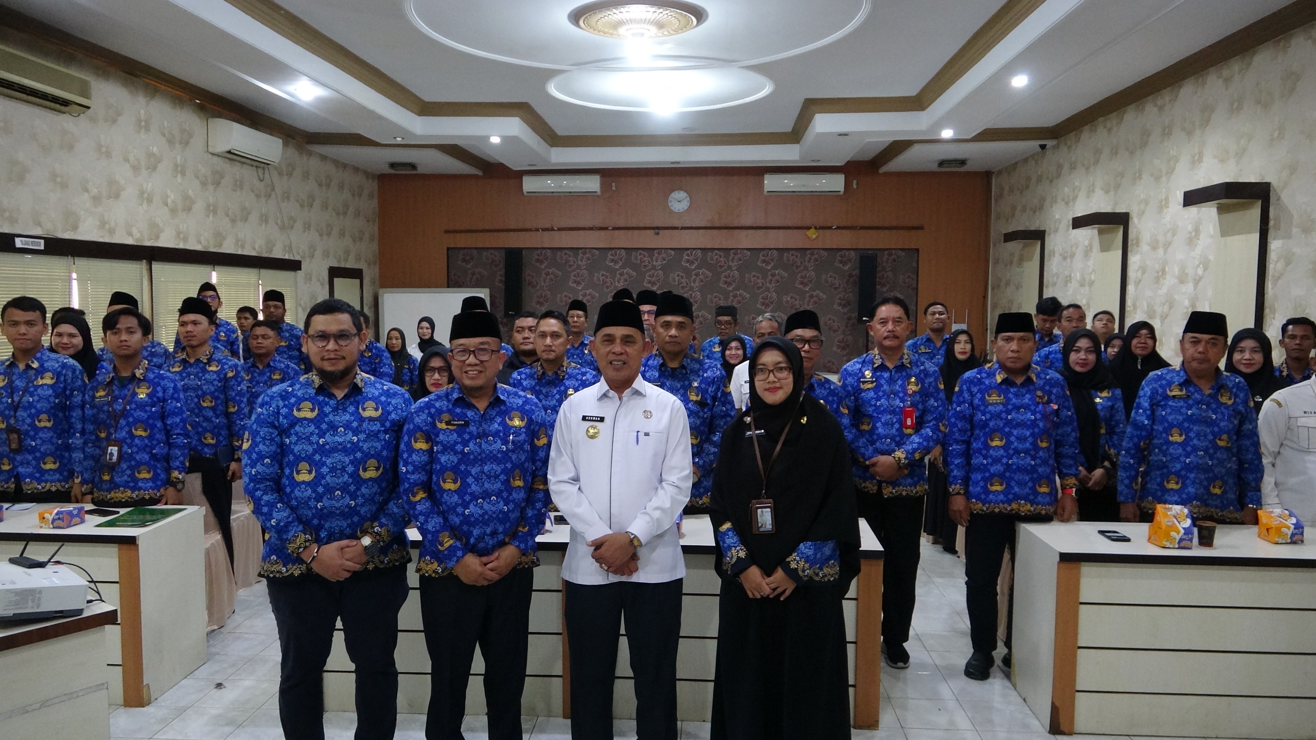 Bupati Inhil Herman Buka Kick Off Pengumpulan Data Statistik Sektoral dan Forum Satu Data 2025
