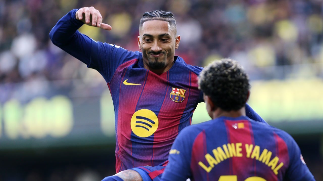 Raphinha & Yamal Jadi Pembeda, Barcelona Pulang dengan Tiga Poin dari Villarreal