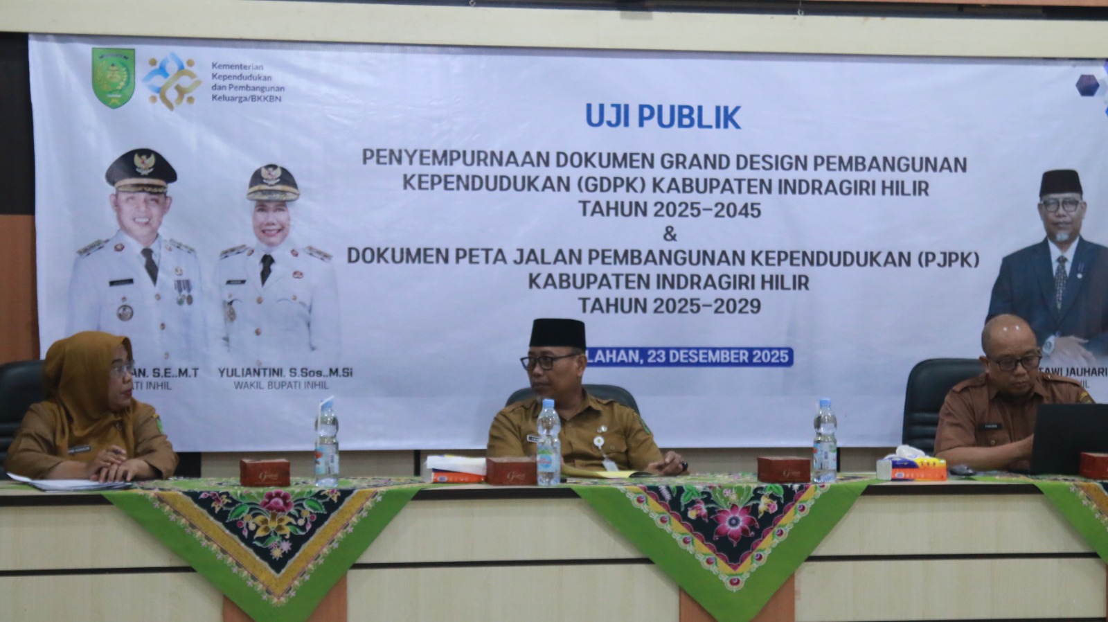 Bupati Inhil Resmi Buka Uji Publik Penyempurnaan Dokumen GDPK dan PJPK