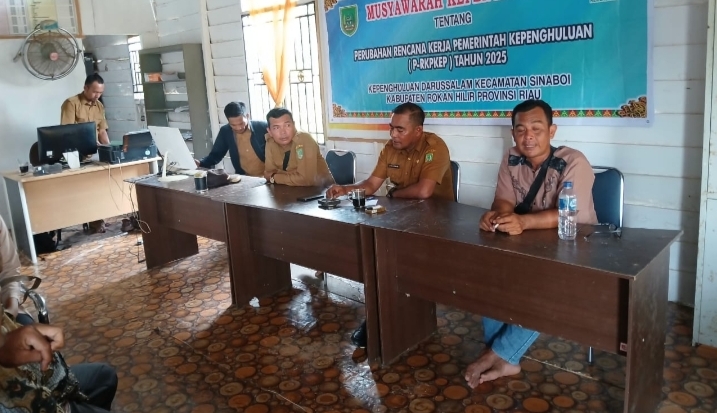 Kepenghuluan Darussalam Gelar Rapat P-ABKEP dan P-RKPKEP Tahun 2025