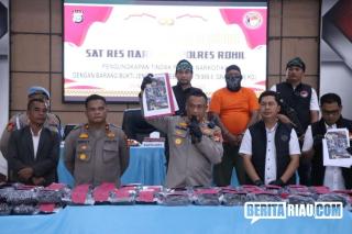 Kurir Residivis Kembali Ditangkap dengan BB Sabu 79,98 Kg, Ini Kata Kapolres Rohil
