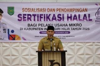 Dorong Daya Saing UMKM, Pemkab Inhil Sosialisasikan Sertifikasi Halal