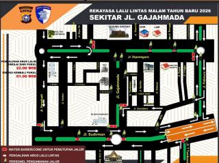 Malam Tahun Baru 2026, Satlantas Pekanbaru Tutup Sejumlah Ruas Jalan dan Siagakan 200 Personel