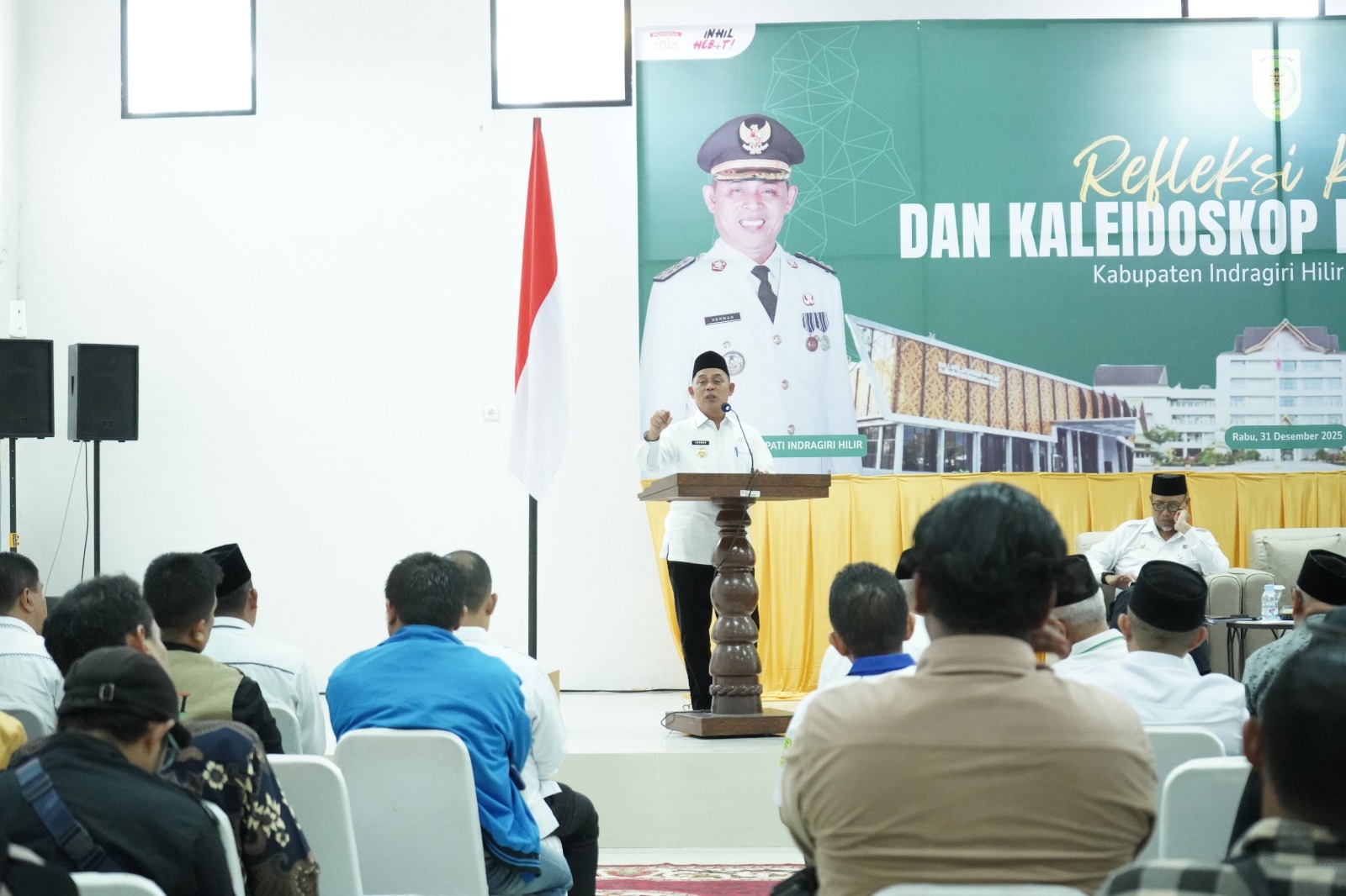 Bupati Herman Pimpin Refleksi Kinerja dan Kaleidoskop Pembangunan Inhil 2025