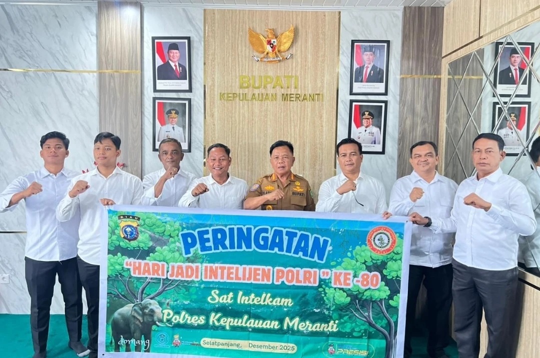 HUT ke-80 Intelijen Polri, Bupati Asmar Terima Silaturahmi Sat Intelkam Polres Kepulauan Meranti