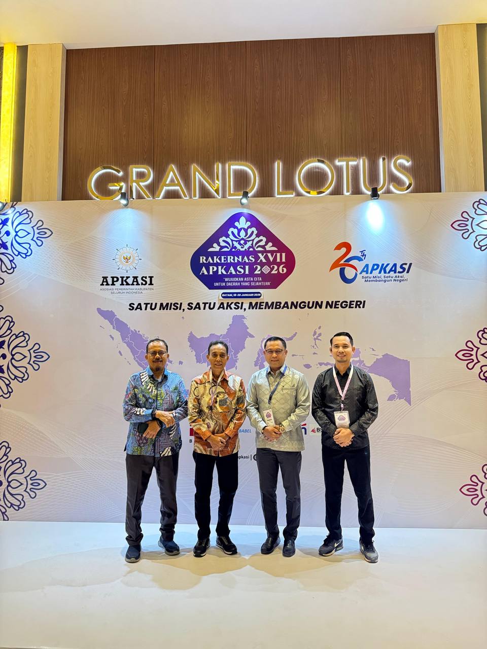 Sekda Rohil Hadiri Rakernas XVII APKASI di Batam, Tegaskan Komitmen Dukung Asta Cita Nasional