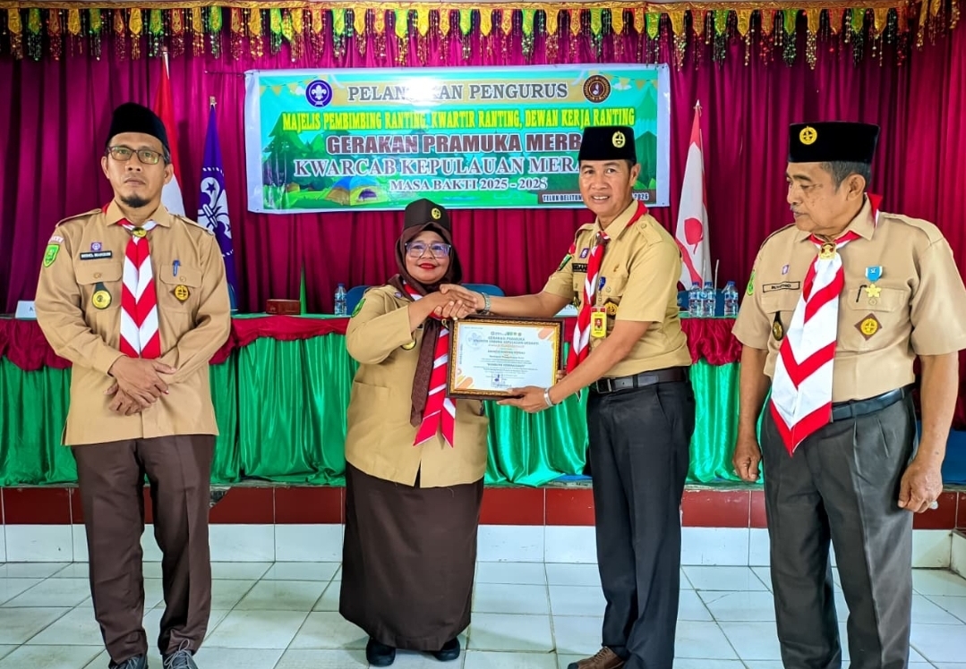 Pengurus Mabiran, Kwarran, dan DKR Pramuka Merbau Resmi Dilantik untuk Masa Bakti 2025â€“2028