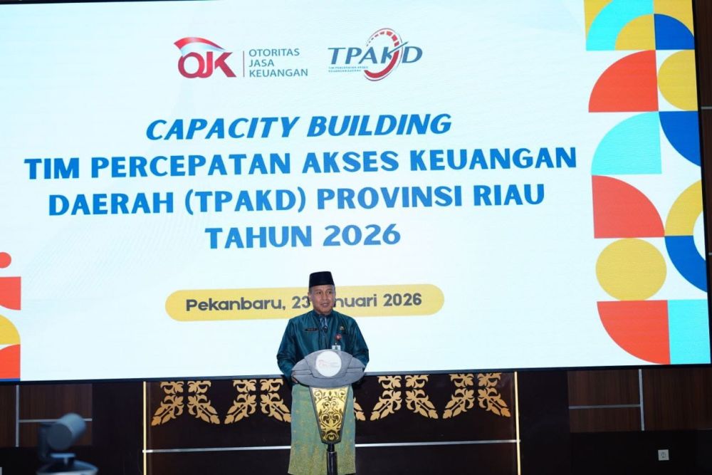 Pemprov Gelar Capacity Building TPAKD Riau 2026 di Kantor OJK