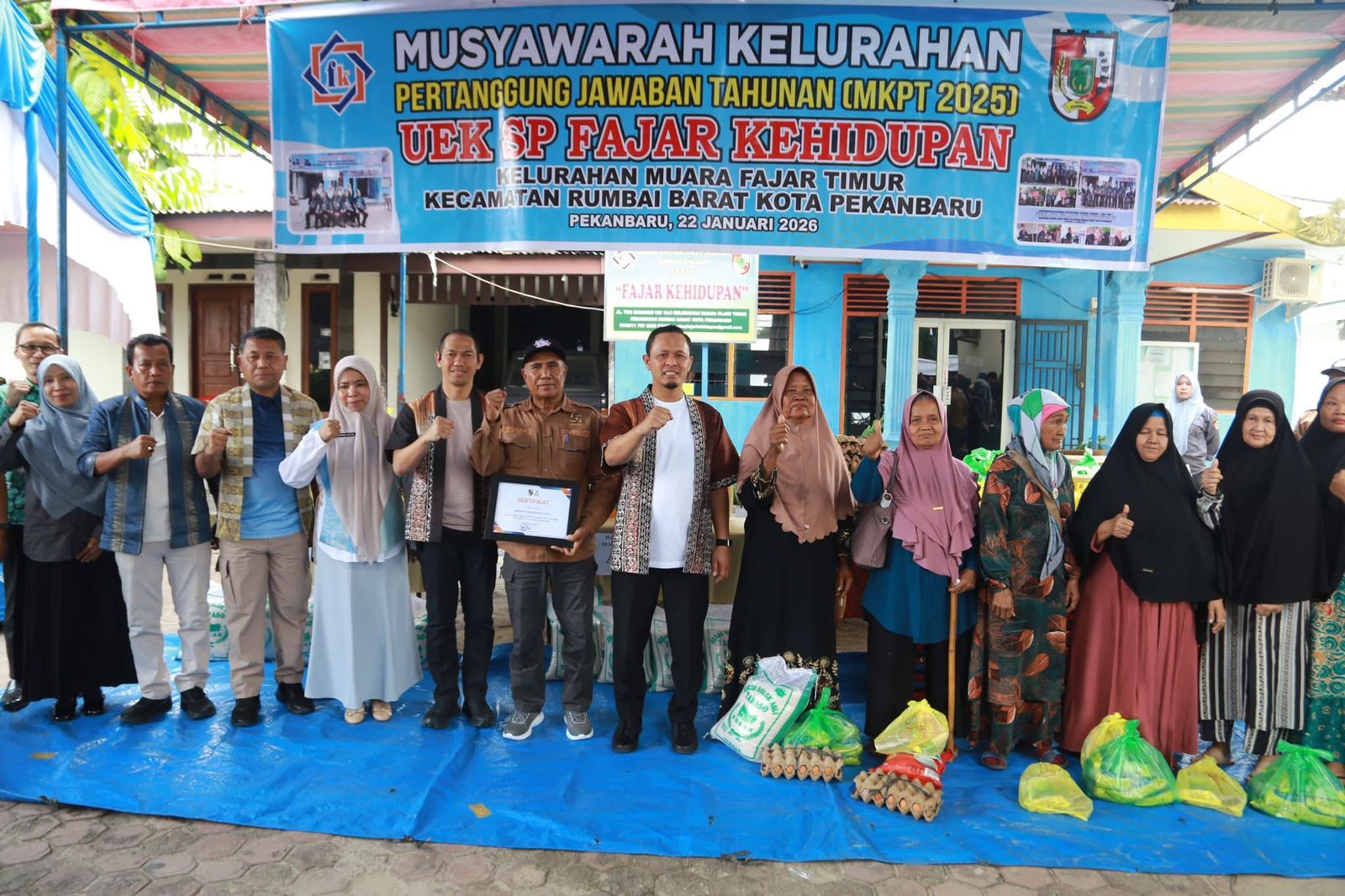 UEK-SP Fajar Kehidupan Dorong Pertumbuhan Ekonomi Warga Pekanbaru