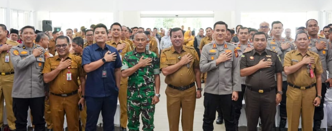 Rakor Kepala Desa dan Forkopimda, Polres Kuansing Tegaskan Komitmen Kolaborasi