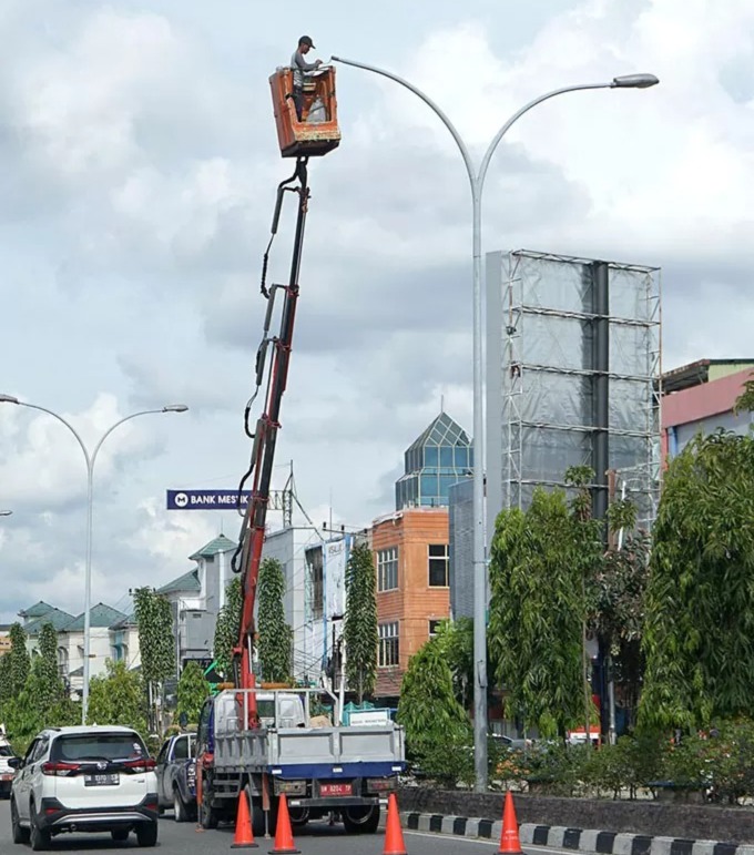Dishub Pekanbaru Targetkan Peremajaan 2.000 Lampu Jalan Sepanjang 2026