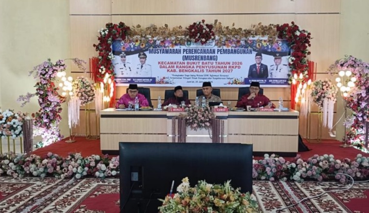 Bupati Bengkalis Buka Musrenbang Kecamatan Bukit Batu 2026 untuk Penyusunan RKPD 2027
