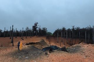 Ledakan Pipa Gas PT TGI di Inhil, Rumah dan Kendaraan Ludes Terbakar dan Lima Orang Luka Bakar