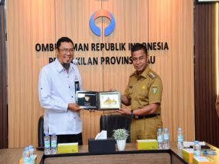 Perkuat Pelayanan Publik, Bupati Kampar Silaturahmi ke Ombudsman RI Perwakilan Riau