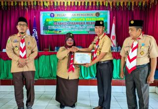 Pengurus Mabiran, Kwarran, dan DKR Pramuka Merbau Resmi Dilantik untuk Masa Bakti 2025â€“2028