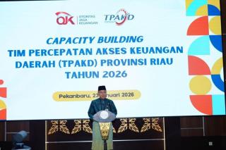 Pemprov Gelar Capacity Building TPAKD Riau 2026 di Kantor OJK