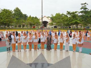 Wabup Kampar Luncurkan Program Sehat dan Bugar Bersama Dharma Wanita