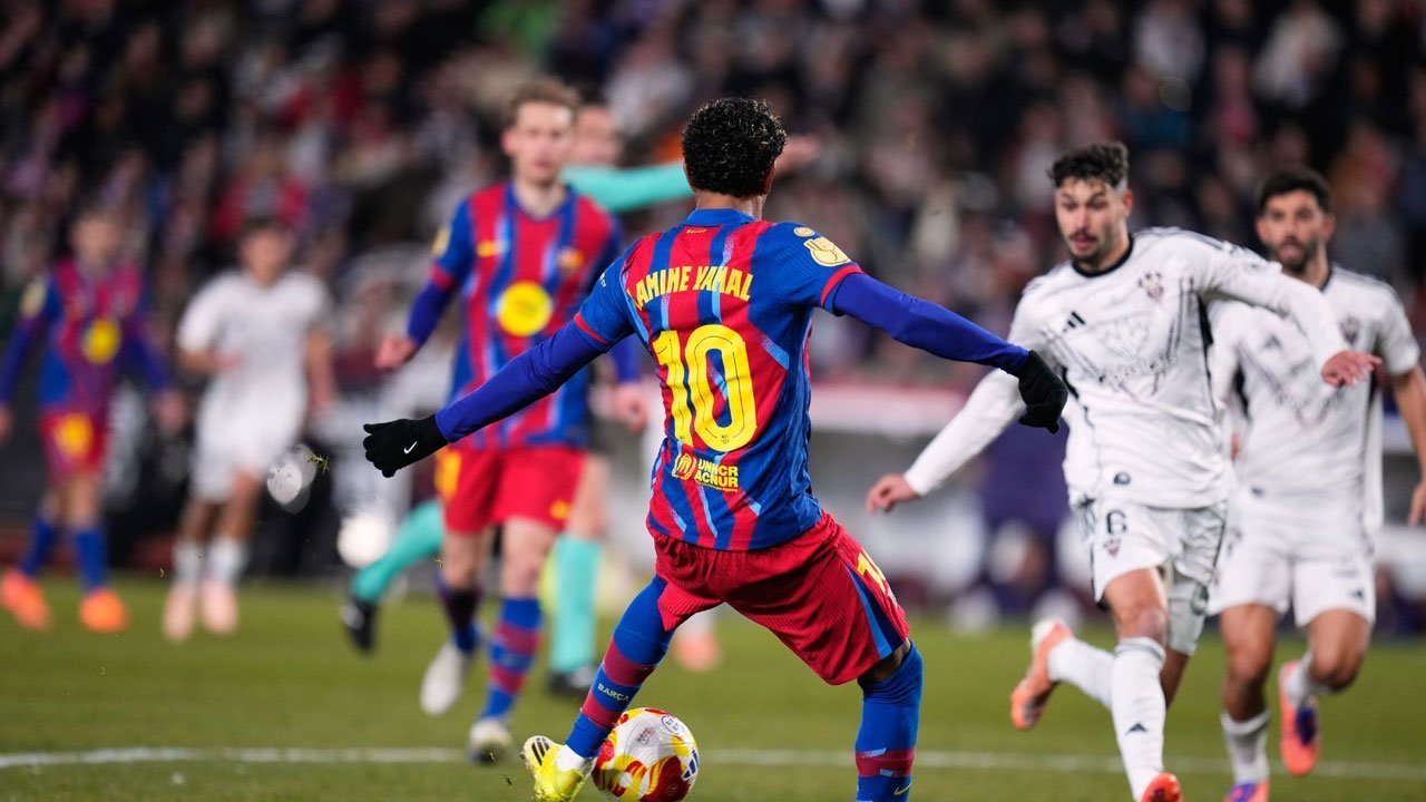 Barcelona Susah Payah Tekuk Albacete, Gol Yamal Antar Blaugrana ke Semifinal Copa del Rey