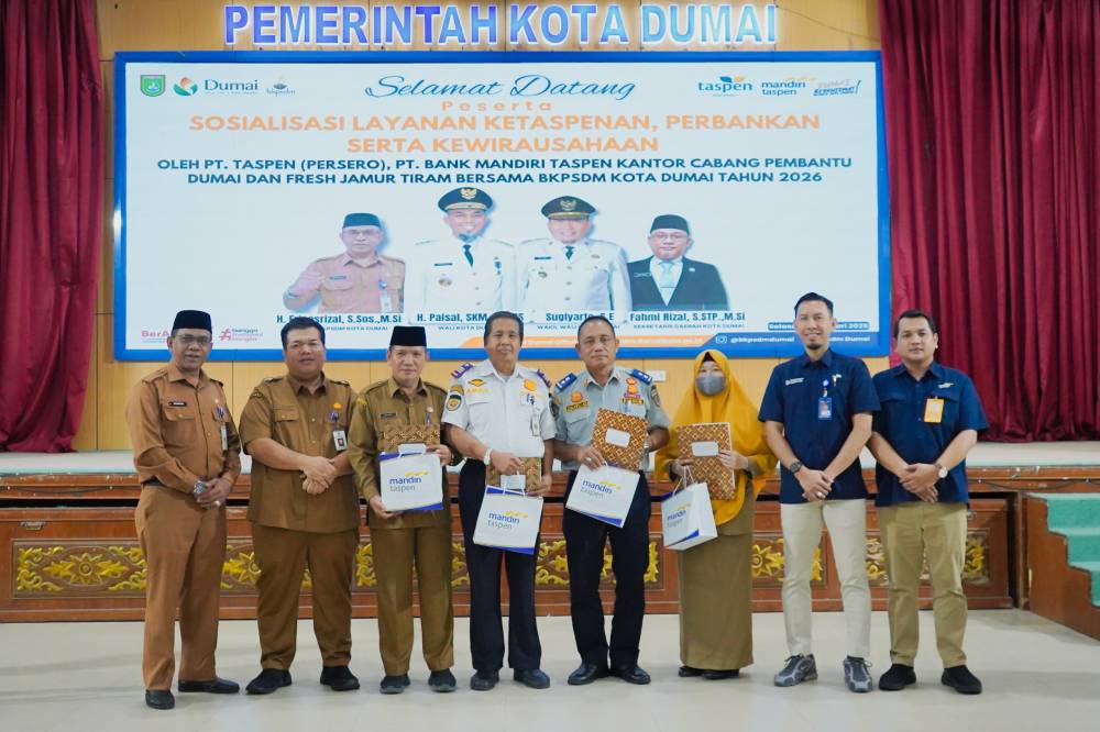 Pemko Dumai dan Taspen Bekali ASN Jelang Pensiun dengan Layanan Ketaspenan dan Wirausaha