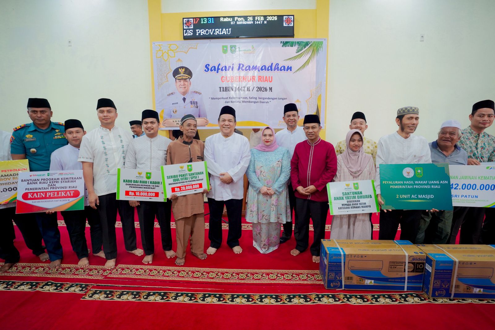 Safari Ramadan di Pinggir, Pemkab Bengkalis Sambut Kunjungan Plt Gubernur Riau